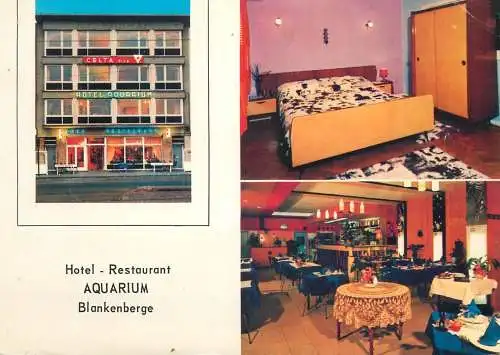 Postcard hotel restaurant Aquarium Blankenberge
