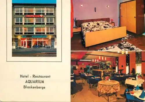 Postcard hotel restaurant Aquarium Blankenberge