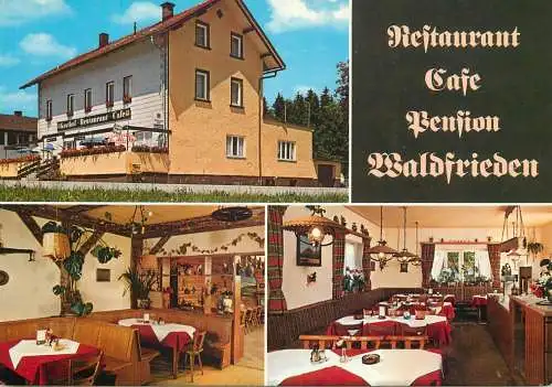 Postcard hotel restaurant Gasthof Pension Waldfrieden