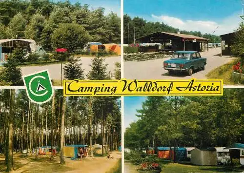 Postcard hotel restaurant campingplatz Walldorf Astoria