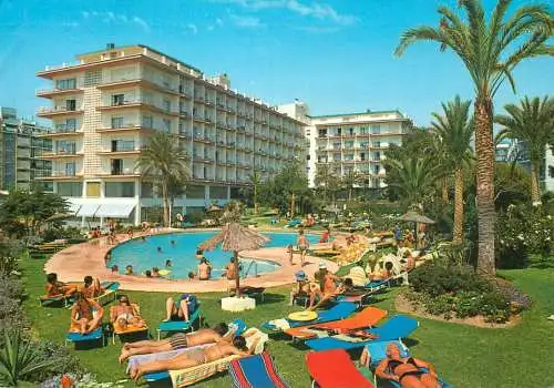 Postcard hotel restaurant Costa del Sol Benalmadena Costa Palmasol