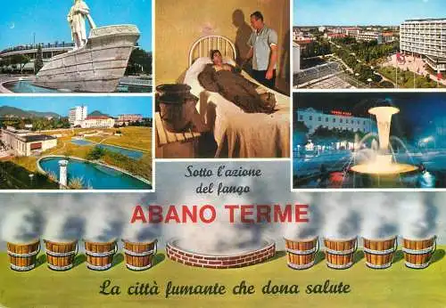 Postcard hotel restaurant Abano Terme