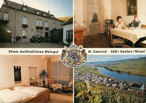 Postcard hotel restaurant Weingut W. Cannive Kesten Mosel