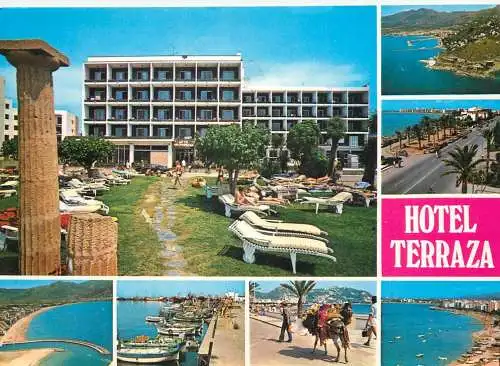 Postcard Hotel restaurant Roses Costa Brava Terraza