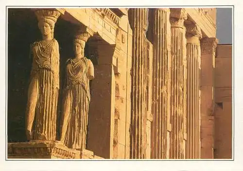 Greece Athens The Caryatides detail aspect