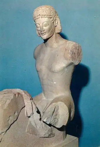 Greece Athens Acropolis Museum Knight statue known as "Rampin"