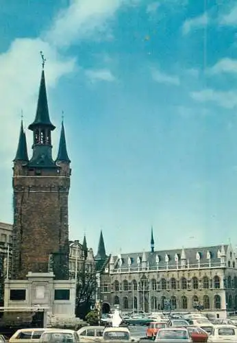 Belgium Kortrijk Grote Markt Halletoren