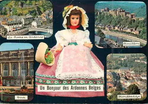 Belgium Bonjour des Ardennes Belges multi view souvenir