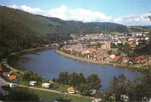 France Montherme (Ardennes) Boucle de la Meuse et vue partielle de la ville