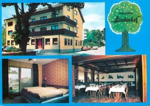 Postcard hotel restaurant Gaststatte Lindenhof Berg bei Neumarkt