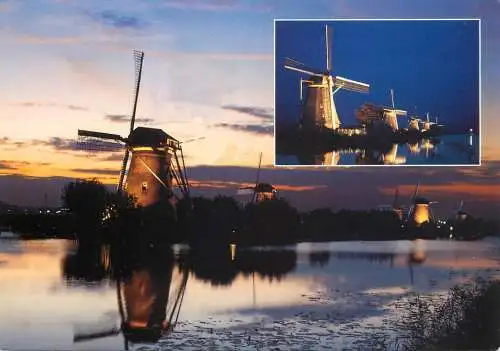 Windmill Holland Kinderdijk De Nederwaard village of 19 mills