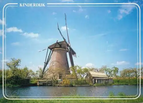 Windmill Holland De Overwaard Kinderdijk
