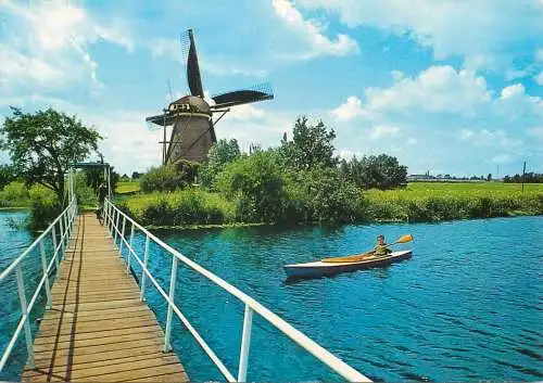 Windmill Holland De Overwaard Kinderdijk kayak