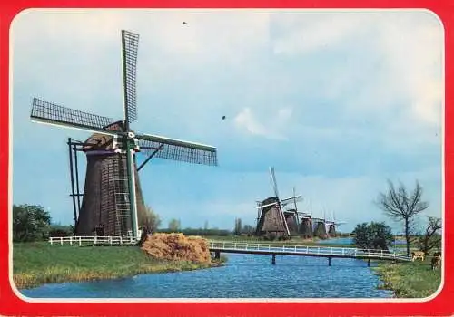 Windmill Holland De Overwaard Kinderdijk