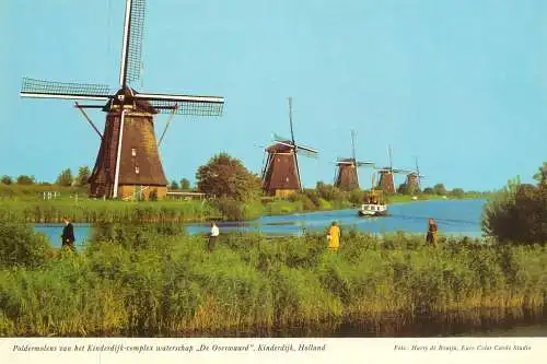 Windmill Holland De Overwaard Kinderdijk
