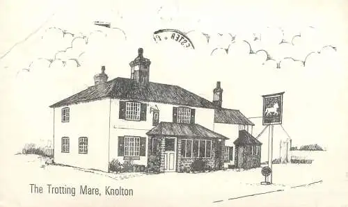 Postcard hotel restaurant the Trotting Mare Knolton