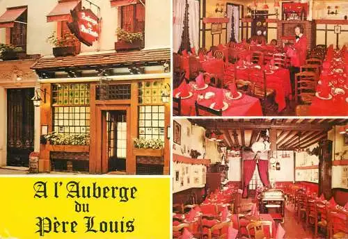 Postcard hotel restaurant a l'Auberge du Pere Louis