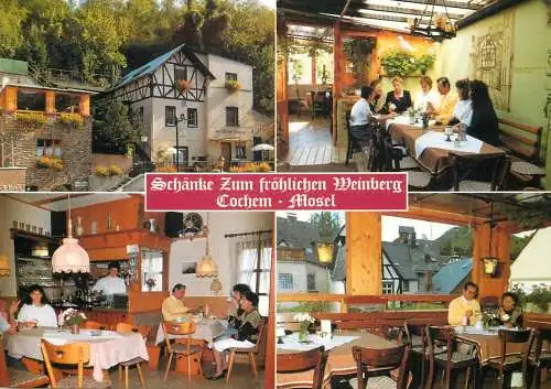 Postcard hotel restaurant Schanke zum frohlichen Weinberg