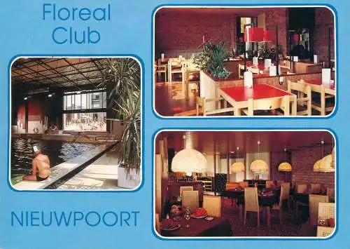 Postcard hotel restaurant Floreal club Nieuwpoort