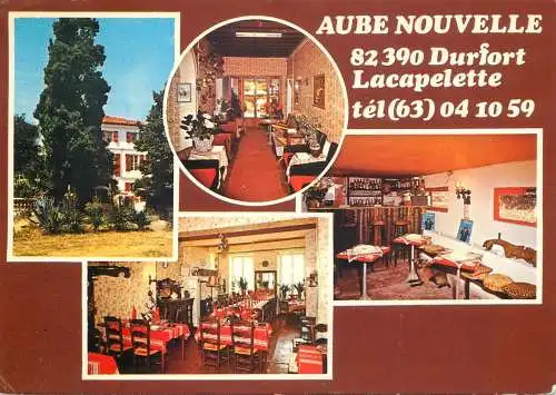 Postcard hotel restaurant Aube Nouvelle Lacapelette