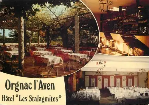 Postcard hotel restaurant Orgnac l'Aven Hotel Les Stalagmites