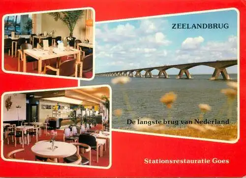 Postcard hotel restaurant Zeelandbrug Netherlands
