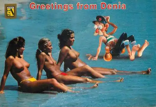 Topless sunbathing beauties greetings from Denia