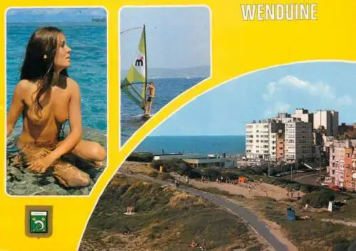 Topless beauty naturism at Wenduine Belgium