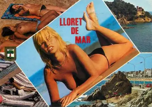Topless beauties naturism different aspects Lloret del Mar