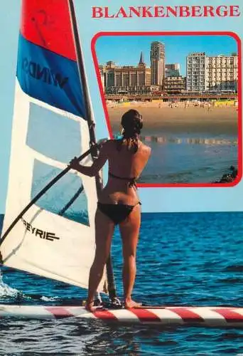 Blankenberge surfing beauty