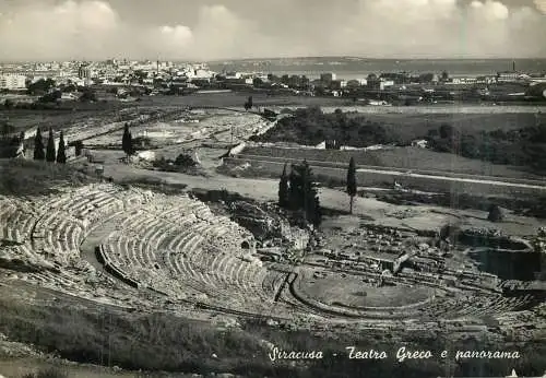 Italy Siracusa Teatro Greco e panorama