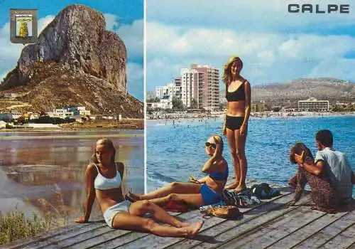 Calpe beauties different aspects postcard