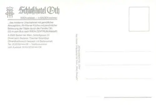 Austria Baden bei Wien Schlosshotel Oth multi view