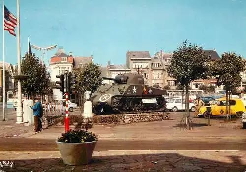 Postcard Belgium Bastogne general Mac Auliffe