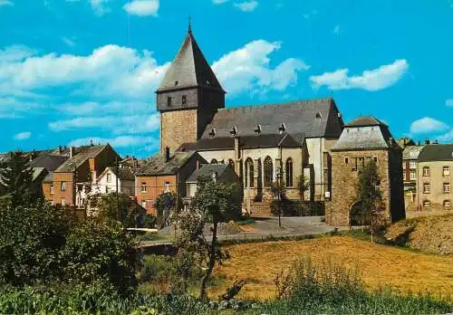 Postcard Belgium Bastogne St. Pierre church