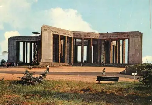 Postcard Belgium Bastogne american memorial Mardasson