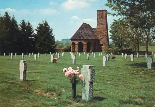 Postcard Belgium Bastogne German military cemetery