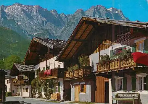 Germany Garmisch-Partenkirchen Zugspitze Fruhlingstrasse mit Hollental u. Waxenstein