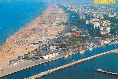 Italy Rimini aerial view