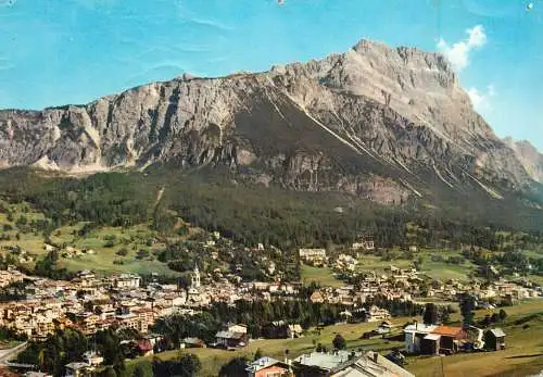 Italy Dolomiti Cortina general view with Faloria, Sorapis and Antelao mountains