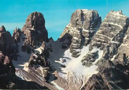 Italy Dolomiti Monte Cristallo north wall detail view