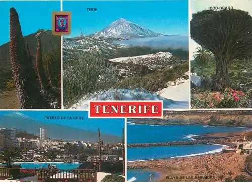Spain Islas Canarias Tenerife map Puerto de la Cruz