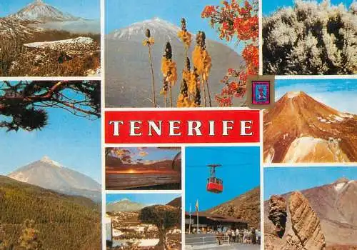Spain Islas Canarias Tenerife mountain peak telecabine
