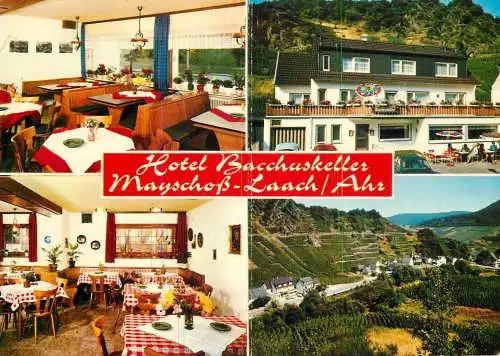 Postcard hotel restaurant Bacchuskeller Mayschof Laarch