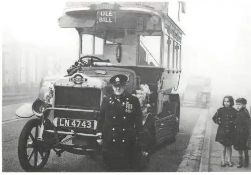 London - driver and bus who served