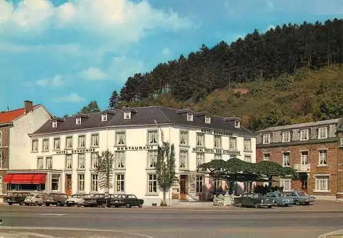 Postcard hotel restaurant Auberge du Cheval Blanc Remouchamps
