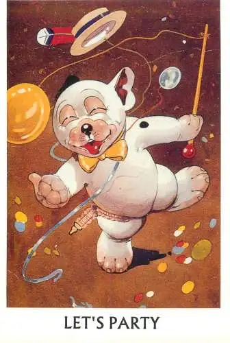 Bonzo the Dog party - G. E. Studdy - Postcard