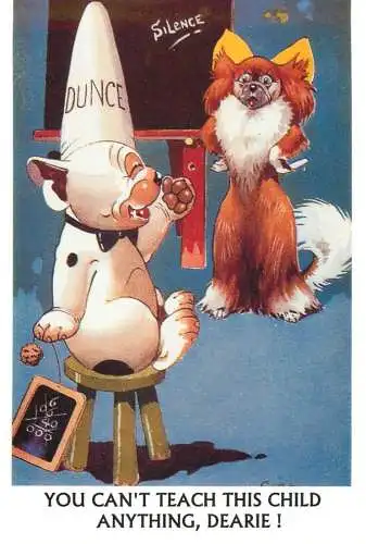Bonzo the Dog - G. E. Studdy - Postcard