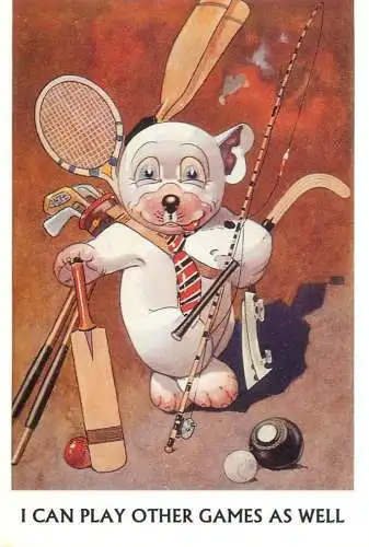 Bonzo the Dog - G. E. Studdy - Postcard