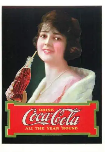 A3654 Coke Coca-Cola poster advertising postcard 1997